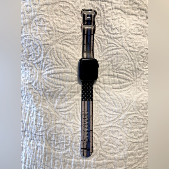 First Responder Blue Line iWatch watch band - Picture 5 of 6